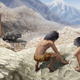 Paleoart of the fossil-making.